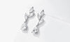 Vintage Flower Shape Zircon Water Drop Crystal Pendant Dangle Women's Earrings Bridal Wedding Jewelry - Image 11