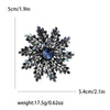 Rhinestone Snowflake Brooch for Women Unisex Pearl Flower Pins Banquet Party Backpack Gifts Jewelry Accessories - Image 15