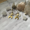 Moon phase earrings Crescent moon Space Sun and moon amethyst Witchy Boho Hippie jewelry women gift - Image 8