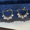 Silver Round Water Drop Zircon Tassel Ring Adjustable Pull Bead Chain Rings for Women Stackable Jewelry - Image 2
