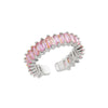 Zircon Rings For Women Stainless Steel Adjustable Open Rings Females Jewelry Accessories - Image 13