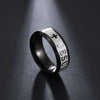 Stainless Steel Bible Verse Jesus Cross Rings For Men Vintage Christian Cross Religious Ring Amulet Jewelry - Image 3