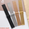 18mm 20mm 22mm 24mm Bands Universal Replacement Straps Women Men Wristband Silver Bracelet 0.6/1.0mm Mesh Milanese Metal Strap - Image 4