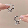 Punk Gothic Metal Pearl Tassel Earrings for Women Men Before After Detachable Wearing Dangle Earring Jewelry Gift - Image 3