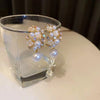 Pearl Vintage Geometric Simple Micro Inlaid Hollow Flower Women Dangle Earrings Sweet Elegant Lady Jewelry - Image 6