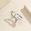 Retro Hip-hop Geometric Hollowed-out Silver Color Bendable Joint Wide Ring for Women Personality Punk Jewelry Gifts Accessories - Image 4