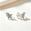 Silver and Compact Star Moon Heart-Shaped Snowflake Zircon Earrings for Women Minimalist Engagement Party Jewelry - Image 10