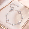 Classic Hollowed-out Four-leaf Flower Zircon Inlaid Stainless Steel Bracelet Party Clover Jewelry Gift For Women - Image 8