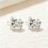 Silver and Compact Star Moon Heart-Shaped Snowflake Zircon Earrings for Women Minimalist Engagement Party Jewelry - Image 38