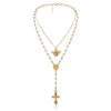 Rosary Coin Catholic Chokers Long Tassel Pendant Cross Jewelry Accessories Clavicle Chain Necklaces - Image 4