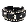 Black Leather Wristband Bracelet Cuff Goth Gothic Punk Bracelets Women Men Spikes Rivet Stud Bangle Cosplay Rock Unisex Jewelry - Image 8