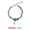 Hip Hop Obsidian Star Bracelet For Men Women Punk Design Titanium Steel Charm Couple Jewelry Kpop Gift - Image 11