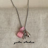 Colorful Stone Grape Cluster Pendant Necklace on Box Chain - Image 32