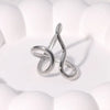 Silver Open Rings for Women Men Couple Handmade Irregular Lines Ring Party Jewelry Prevent Allergy Gift - Image 11