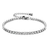 Colorful Cubic Zirconia Stone Tennis Bracelets Silver Plated Stainless Steel Chain Bracelet for Women Bride Jewelry - Image 13