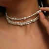 Simple Baroque Imitation Pearl Chain Choker Necklace Elegant Temperament Beaded Necklace Women's Wedding Party Jewelry - Image 1