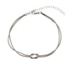 Double Snake Chain Love Knot Bracelet for Women Men Stainless Steel Gold Color Minimalist Bracelets Couple Jewelry Gift - Image 7