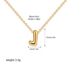 Tiny Gold Color Bubble Balloon Initial Letters Charms Chocker Necklaces for Women Single Alphabet Chains Personalized Jewelry - Image 18