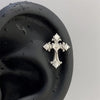 1pcs Quality Shiny Cross Zircon 316L Stainless Steel Ear Bone Nail Y2K Style Silver Color Earring for Women Cochlear Accessories - Image 36