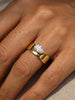 Silver Water Drop Zircon Wide Rings For Women Gift Engagement Wedding Jewelry - Image 3