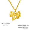 Romantic Bowknot Necklace for Women Stainless Steel Pendant Jewelry Kpop Wedding Korean Bow Choker Neck Chain Gift - Image 13
