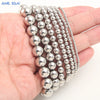 Stainless Steel Gold Plated Elastic Beaded Bracelet Stackable Design Unisex For Daily Commute And Party Wear - Image 5