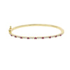 Thin Colorful CZ Paved Gold Color Bangle For Women Micro Paved Cubic Zirconia Sparking Jewelry - Image 12
