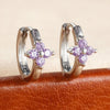 6/8/10mm Stainless Steel Zircon Flower Hoop Earring Small Gold Color Circle Hoops Huggie Piercing Earring Jewelry - Image 7