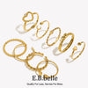 Stainless Steel Dot Diamond Fried Dough Twists Love Open Ring Heart Series Ring Small Round Cake Opening Ring - Image 1
