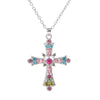 Gothic Big Zircon Cross Necklace Unisex Y2K Irregular Goth Large Cross Pendant Necklaces for Men Women Couple Necklace Jewelry - Image 16