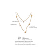 Stainless Steel Double Layer Star Zircon Chain Necklace Summer Collarbone Chain Jewellery Jewelry - Image 6