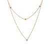 NiNice Necklaces 316L Stainless Steel Jewelry Double Layered Cubic Zirconia Pendant Korean Style Minimalist Gift - Image 7