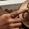 Silver Pink Paw Print Open Finger Ring for Women Girls, Cute Adjustable Ring Jewelry Gifts for Pet Lovers - Image 3