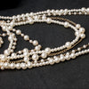 Multi-layer Simulated Pearls Chain Long Necklace Elegant Earrings Statement Choker Necklace for Women Jewelry - Image 5