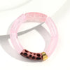 Chunky Acrylic Bead Stretch Bracelet in Multicolor Designs - Image 27