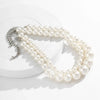 2Pcs/Set Exaggerated Big Imitation Pearl Clavicle Chain Necklace for Women Wed Bridal Goth Beads Choker Grunge Jewelry Steampunk - Image 6