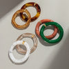 Chunky Acrylic Tube Bead Bangle with Multicolor Options - Image 38