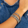 Gold Plated Stainless Steel Elastic Bracelet for Women Personality Hiphop Punk Cuff Party Jewelry - Image 4