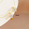 6/8/10mm Stainless Steel Zircon Flower Hoop Earring Small Gold Color Circle Hoops Huggie Piercing Earring Jewelry - Image 16