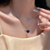 Thermochromic Mood Monitor Heart Pendant Necklace Color Change As Emperature Women Girls Clavicle Chain Necklaces Lover Jewelry - Image 3