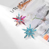 Christmas Shiny Crystal Brooch Star Shape Colorful Snowflake Pin Men and Women Accessories Holiday Gift - Image 5