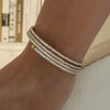 White Cubic Zirconia Multi-Layers Bangle Bracelet And Collar Necklace Jewelry Sets Stainless Steels Jewelry - Image 3