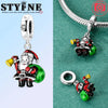 Silver Charms Beads Snowman Christmas Halloween Charm Pendent Fit Charm Bracelet Women Jewelry Gift - Image 15