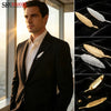 Simple Long Feather Brooch Pin Men Badge Leaf Shape Brooches for Women Accessories Party Suit Decoration Ornaments Gifts - Image 1