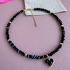 Punk Fringe Zircon Heart-Shaped Pendant Necklace for Women, Bohemian Geometric Baroque Black Crystal Chain Jewelry - Image 14