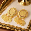 turkish kurdish women brooch gold plated arabic coin totem jewelry pins middle east hajib pin for bridal - Image 7