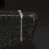 Titanium Double Piercing Chain Earring 16G CZ Dangle Cartilage Helix Conch Drop Chain Connector Jewelry - Image 3
