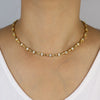 Selling Women Jewelry Set Gold Color CZ Tear Drop Dog Bone Charm Link Chain Choker Necklace Bracelet - Image 6