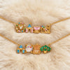 Colored Zircon Inlaid Amusement Park Pendant Necklace Cute Sweet Design Versatile Jewelry Accessory - Image 1