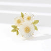 Daisy Flower Brooch with Layered Petal Details - Image 3